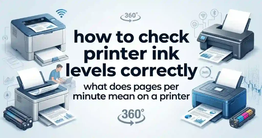 how to check printer ink levels correctly