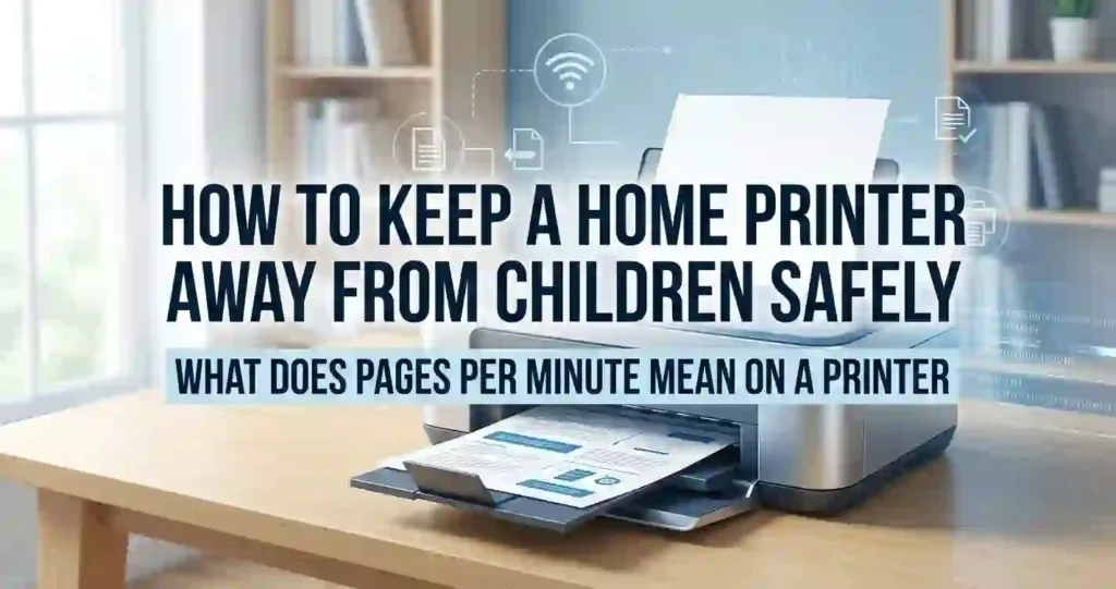 how to keep a home printer away from children safely