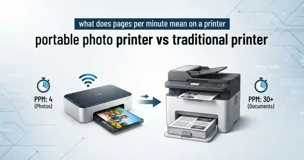portable photo printer vs traditional printer