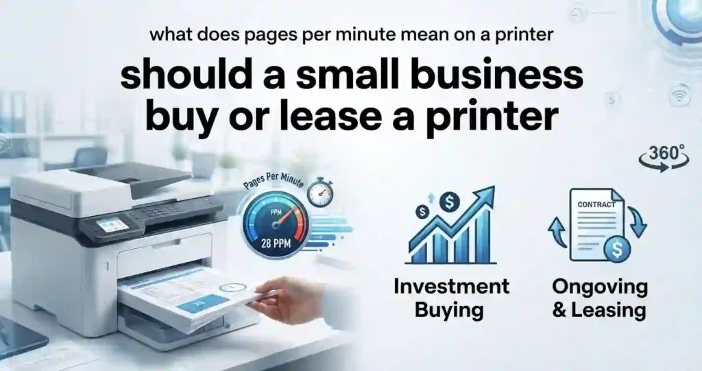 should a small business buy or lease a printer 