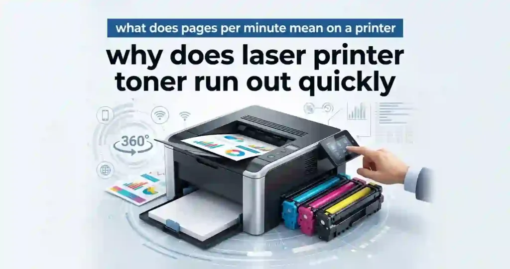 why does laser printer toner run out quickly