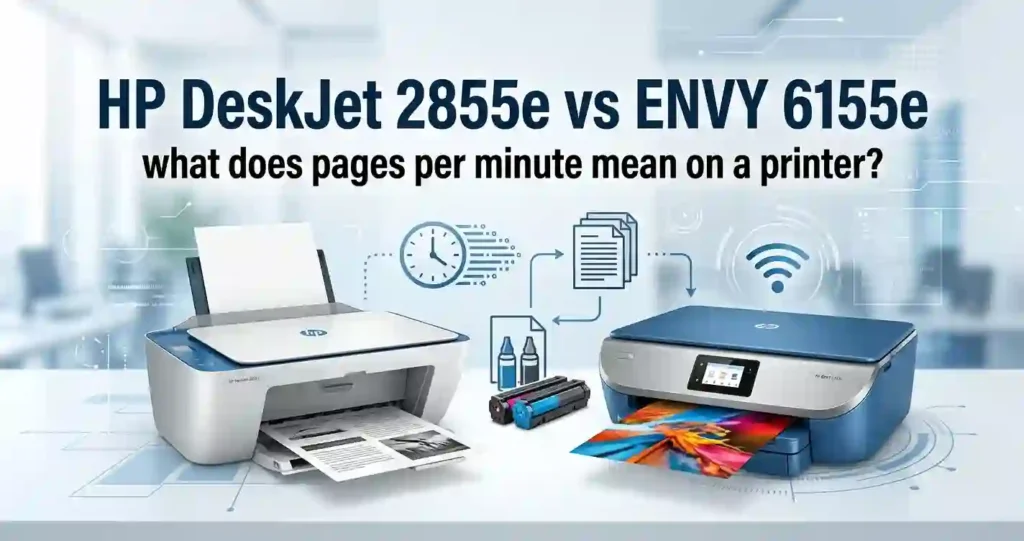 HP DeskJet 2855e vs envy 6155e