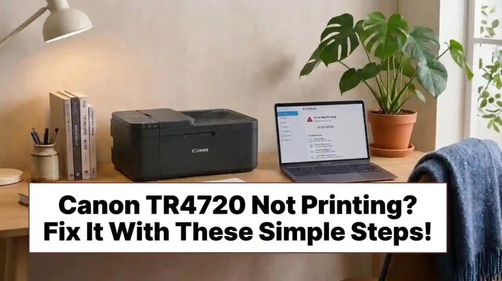 canon pixma tr4720 not printing