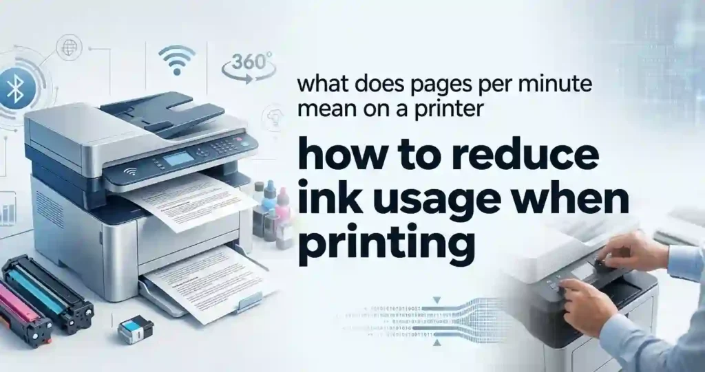 how to reduce ink usage when printing