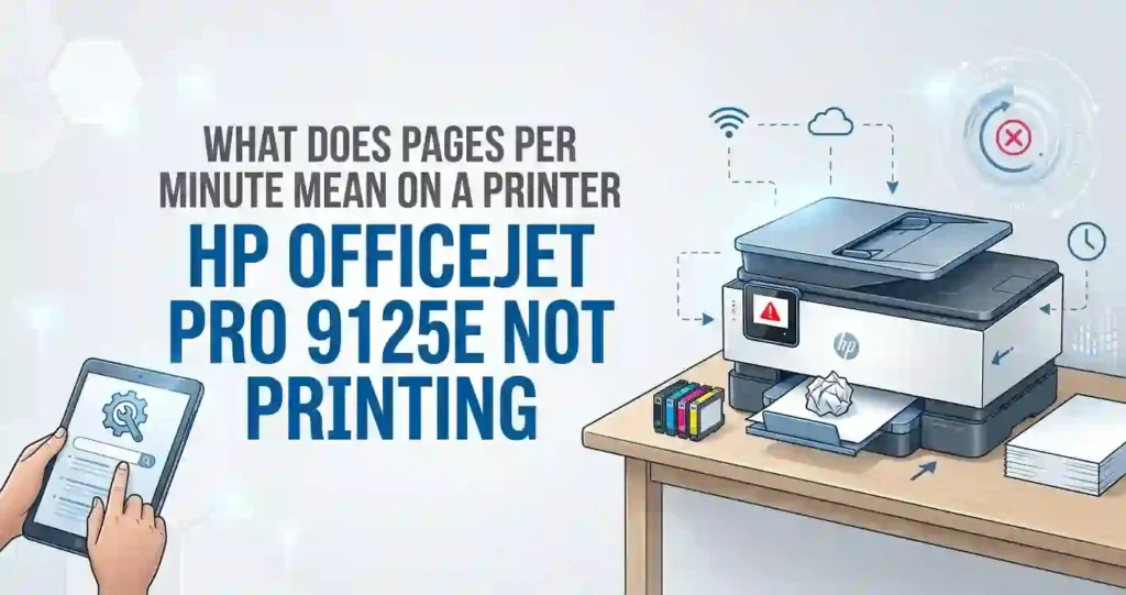 hp officejet pro 9125e not printing
