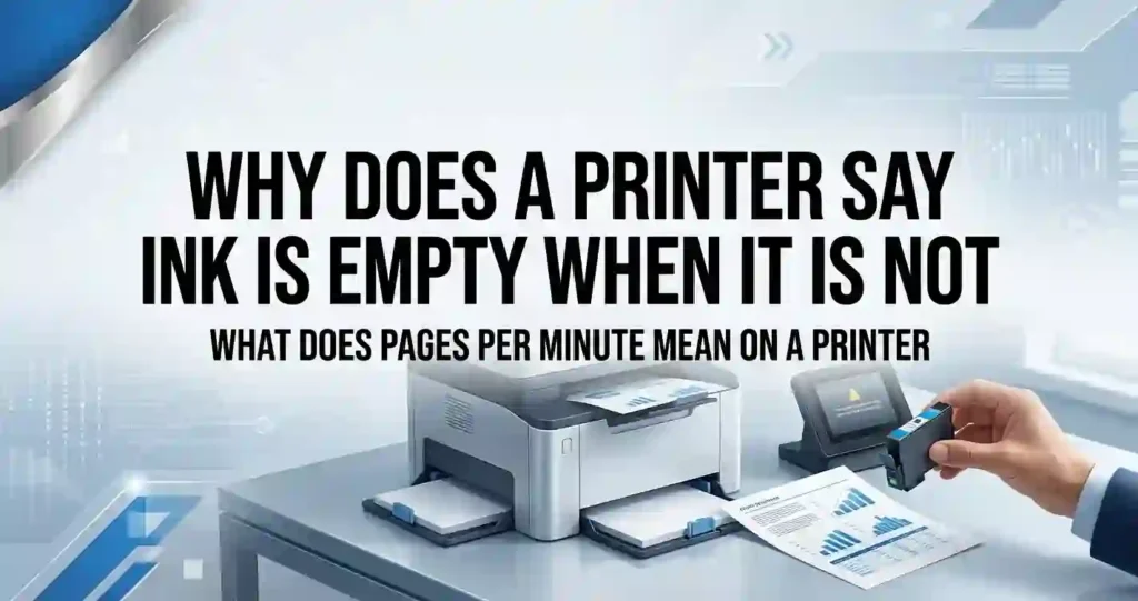why does a printer say ink is empty when it is not